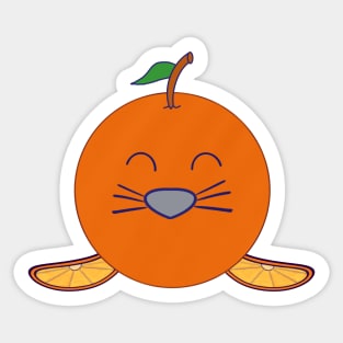 Kawaii Cute Orange Baby Seal Sticker